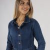 Casaca denim correa cinta