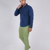 Pantalón drill semi pitillo Verde cat