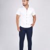 Pantalón drill semi pitillo Acero
