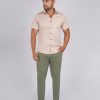 Pantalón drill semi pitillo Verde cemento