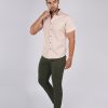 Pantalón drill semi pitillo Verde olivo