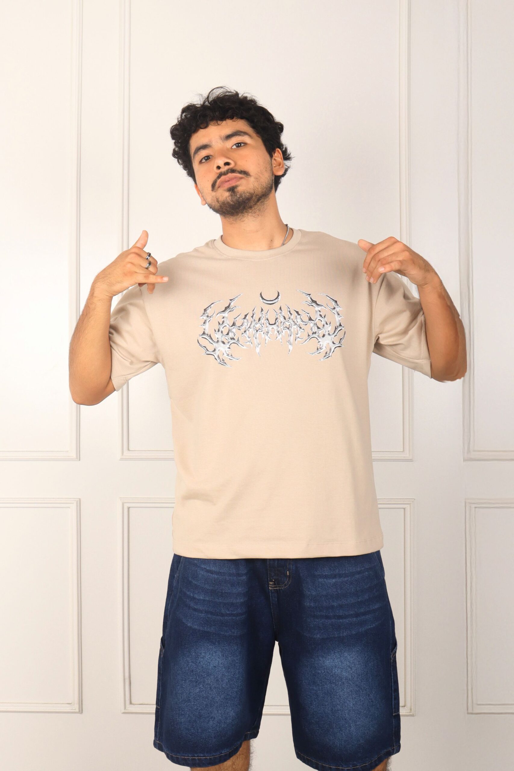 Camiseta estampada Plata